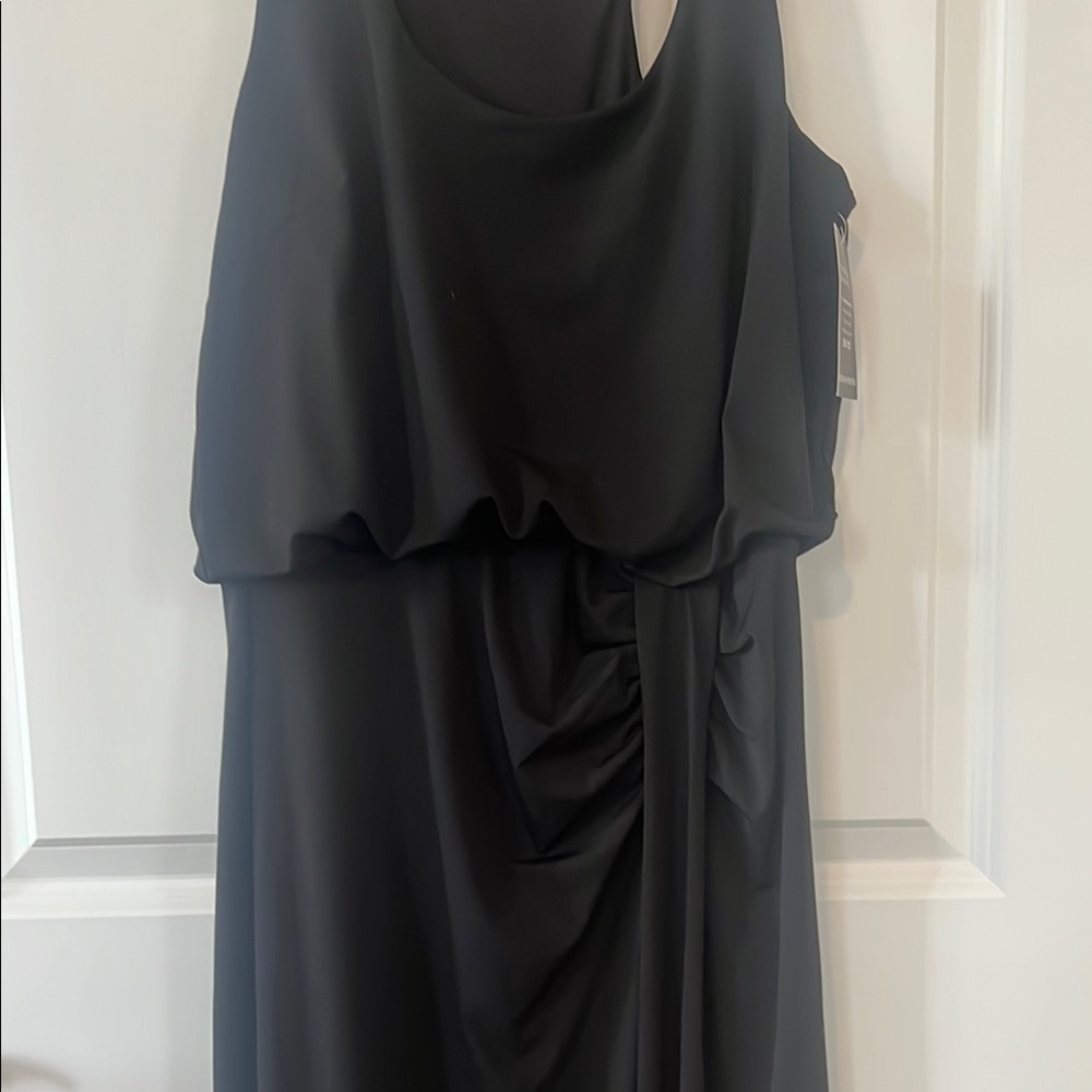 NWT- Boston Proper Black Halter Maxi Dress - Picture 5 of 7